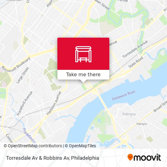 Torresdale Av & Robbins Av map