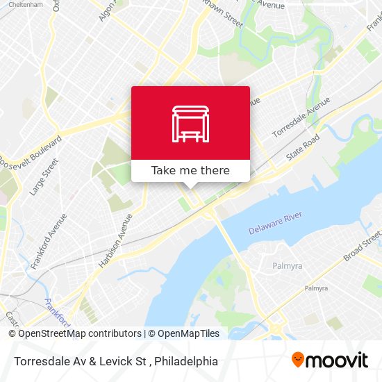 Torresdale Av & Levick St map