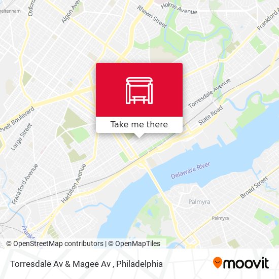 Torresdale Av & Magee Av map