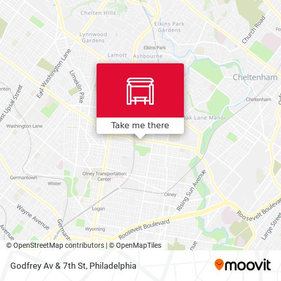 Godfrey Av & 7th St map