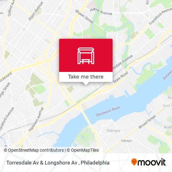Torresdale Av & Longshore Av map