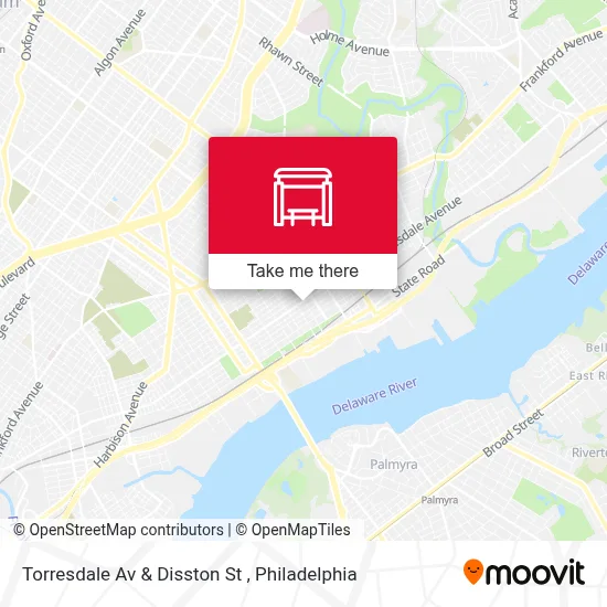 Torresdale Av & Disston St map