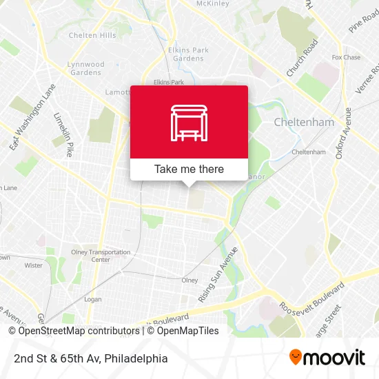 2nd St & 65th Av map