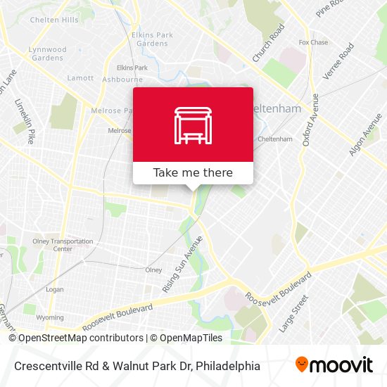 Crescentville Rd & Walnut Park Dr map