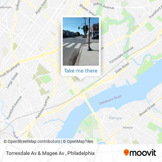 Torresdale Av & Magee Av map