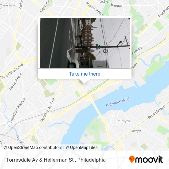 Torresdale Av & Hellerman St map