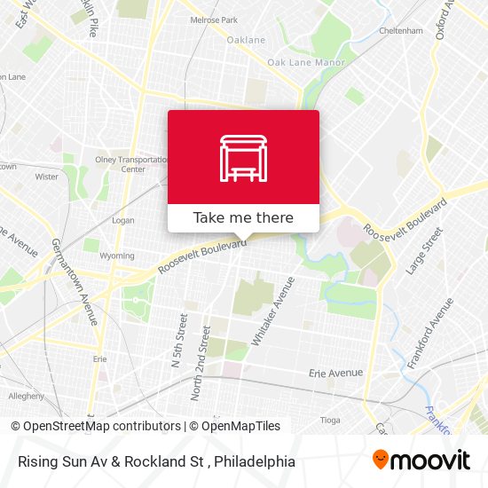 Rising Sun Av & Rockland St map