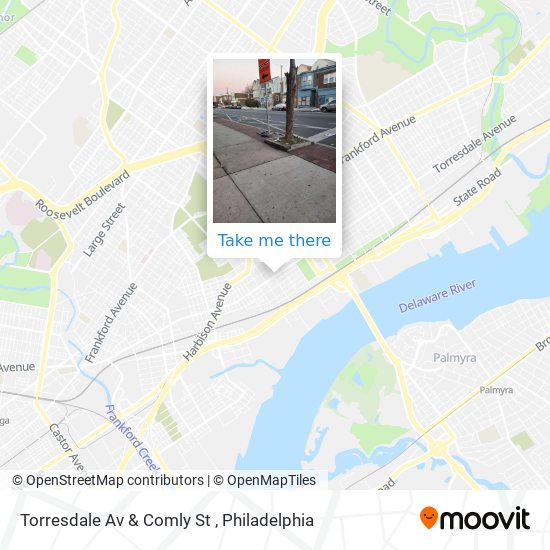 Mapa de Torresdale Av & Comly St