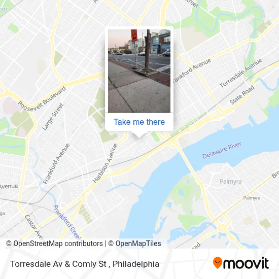 Torresdale Av & Comly St map