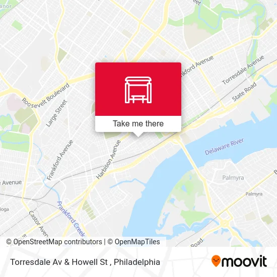 Torresdale Av & Howell St map