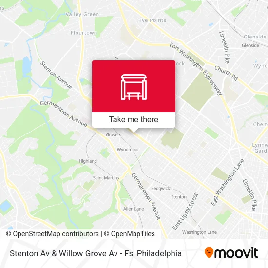 Stenton Av & Willow Grove Av - Fs map