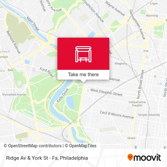 Ridge Av & York St - Fs map