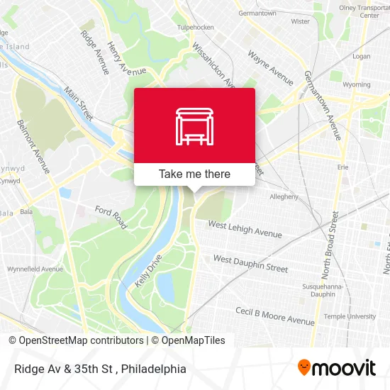 Mapa de Ridge Av & 35th St
