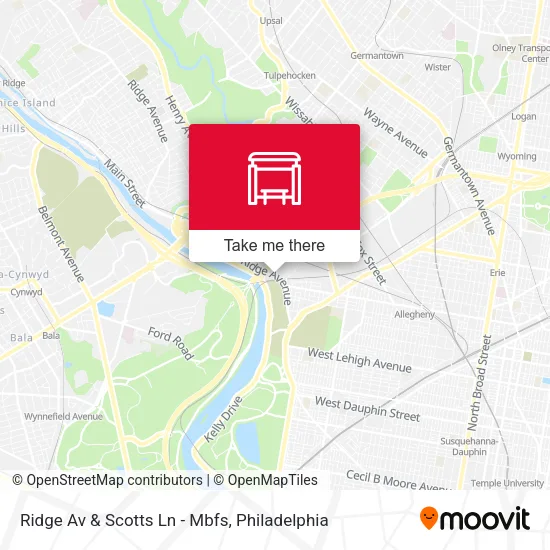 Ridge Av & Scotts Ln - Mbfs map