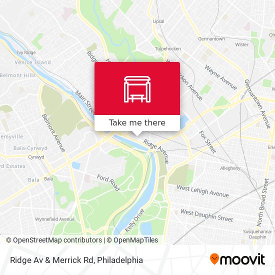 Ridge Av & Merrick Rd map