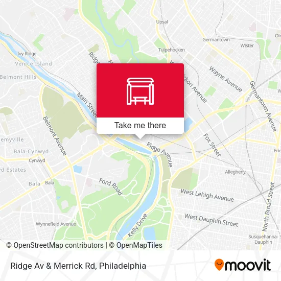 Ridge Av & Merrick Rd map