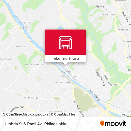 Mapa de Umbria St & Paoli Av