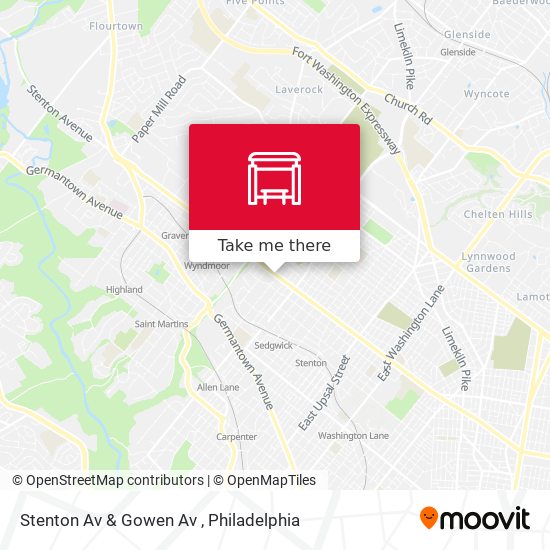 Mapa de Stenton Av & Gowen Av