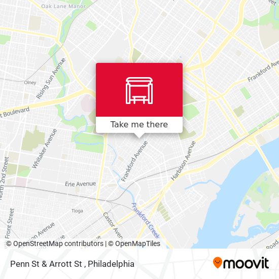 Penn St & Arrott St map