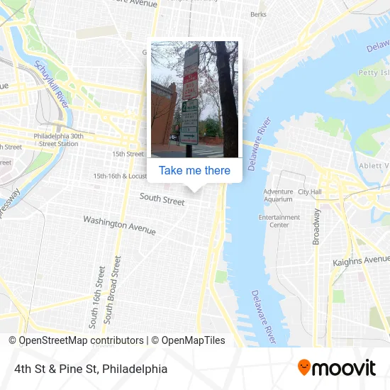 4th St & Pine St map