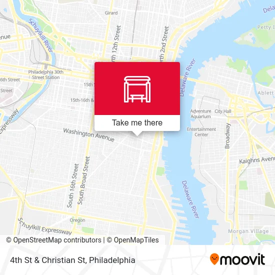 4th St & Christian St map