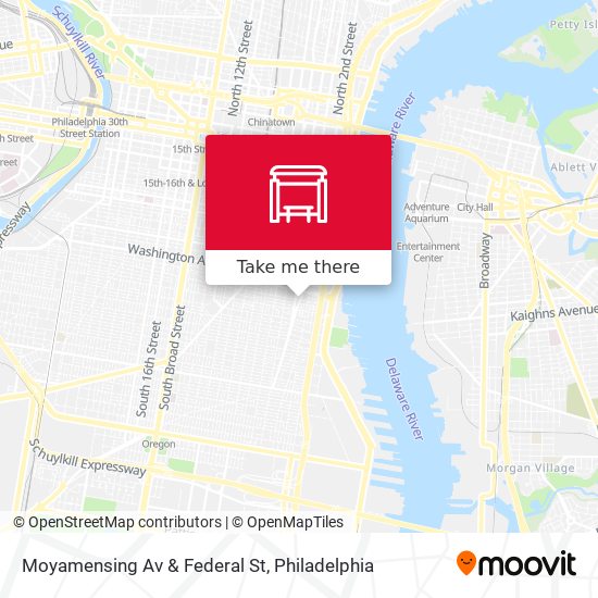 Mapa de Moyamensing Av & Federal St