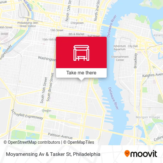 Moyamensing Av & Tasker St map