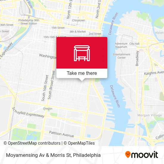 Moyamensing Av & Morris St map