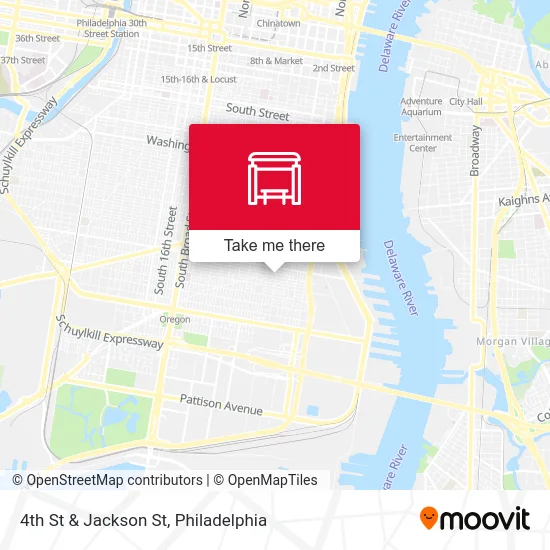 4th St & Jackson St map