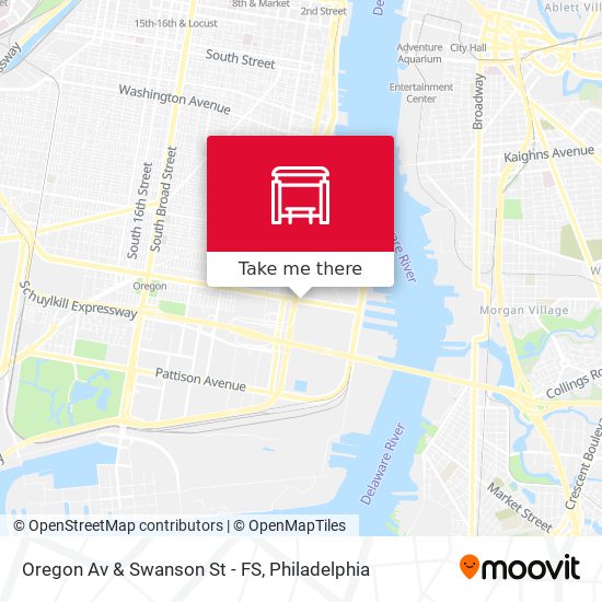 Oregon Av & Swanson St - FS map