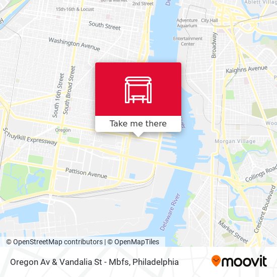 Oregon Av & Vandalia St - Mbfs map
