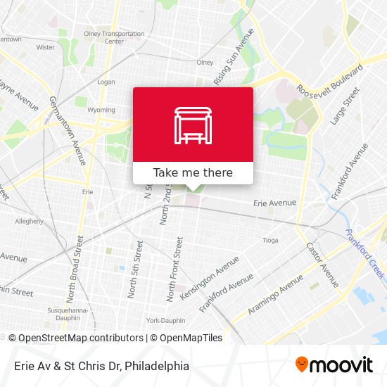 Erie Av & St Chris Dr map