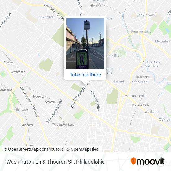 Washington Ln & Thouron St map