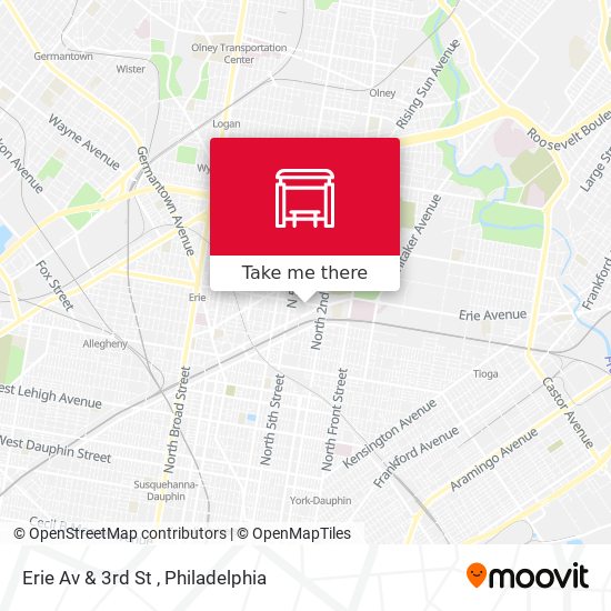 Mapa de Erie Av & 3rd St