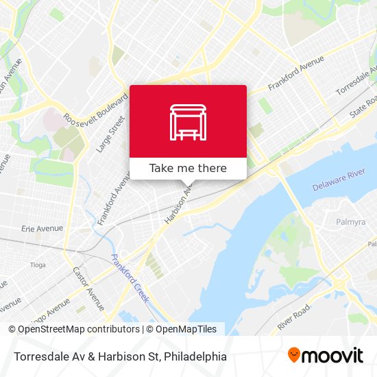 Torresdale Av & Harbison St map