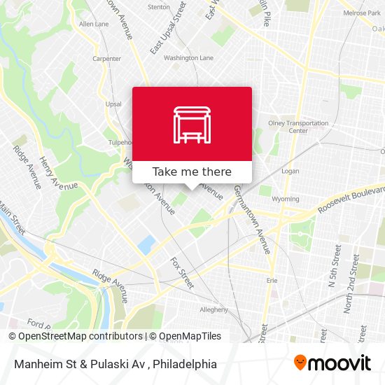 Mapa de Manheim St & Pulaski Av