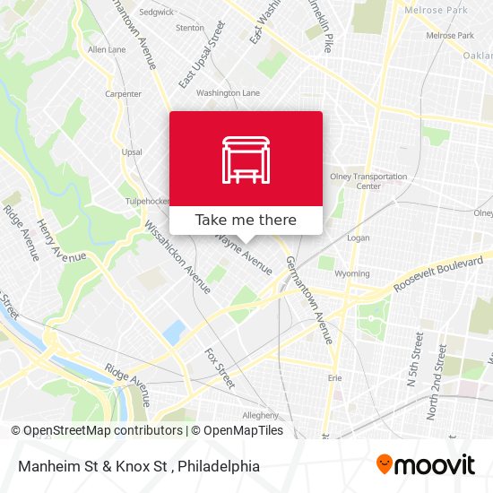 Mapa de Manheim St & Knox St