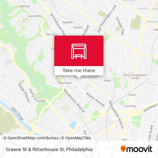 Mapa de Greene St & Rittenhouse St