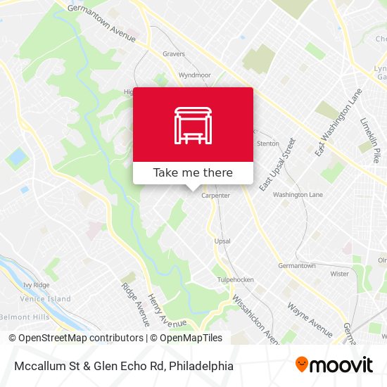 Mccallum St & Glen Echo Rd map
