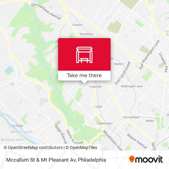 Mccallum St & Mt Pleasant Av map
