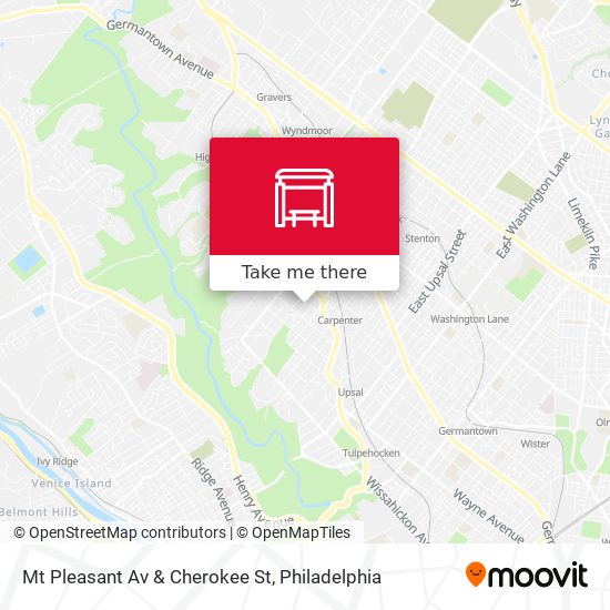 Mapa de Mt Pleasant Av & Cherokee St