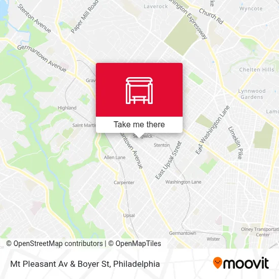 Mt Pleasant Av & Boyer St map