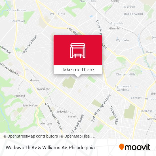 Wadsworth Av & Williams Av map
