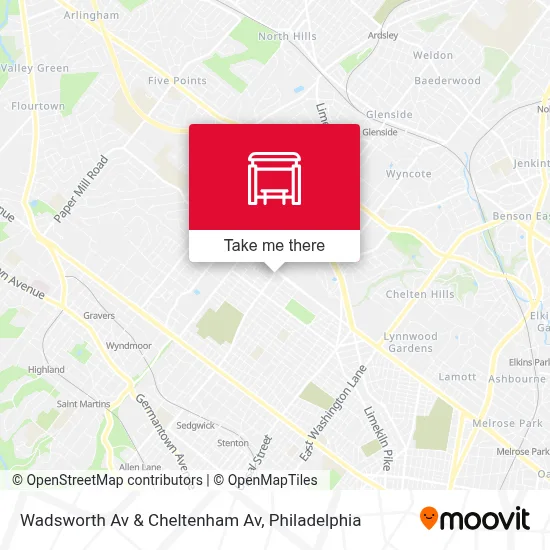 Wadsworth Av & Cheltenham Av map
