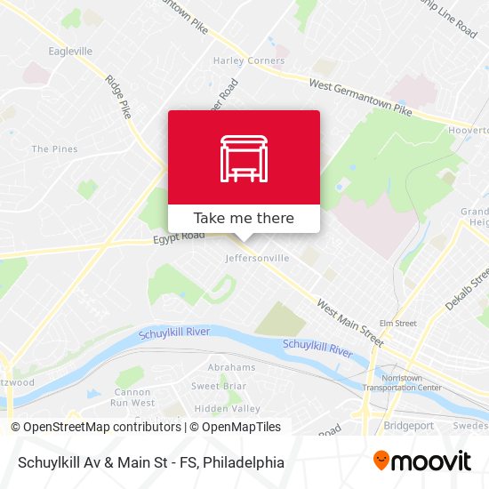 Mapa de Schuylkill Av & Main St - FS