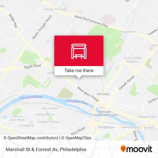 Marshall St & Forrest Av map