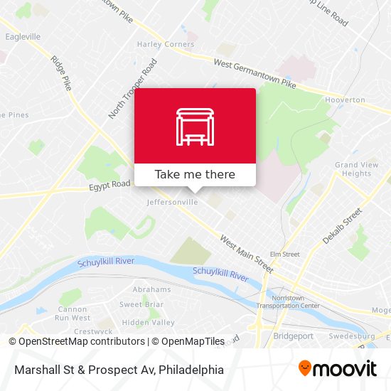 Marshall St & Prospect Av map