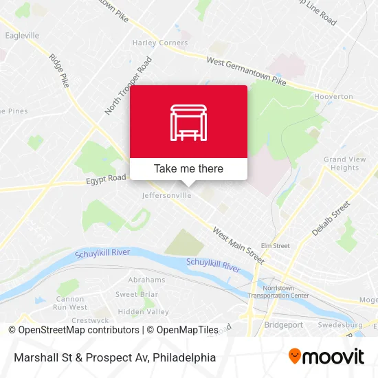 Marshall St & Prospect Av map