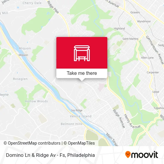 Domino Ln & Ridge Av - Fs map