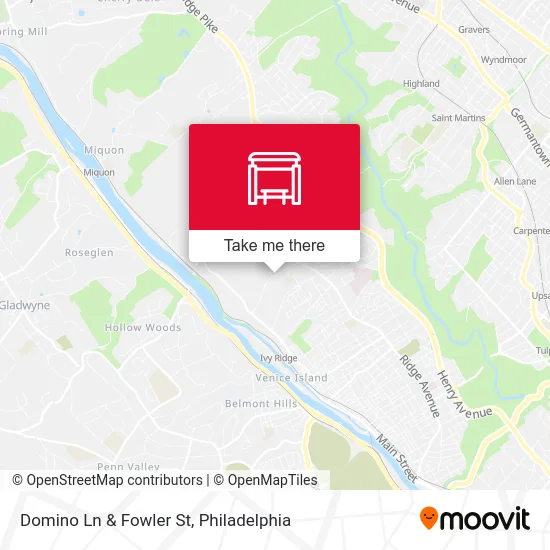 Domino Ln & Fowler St map